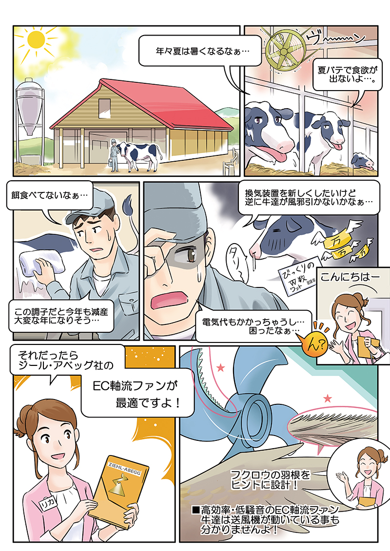 産業用送風機販促マンガ動画[画像1]