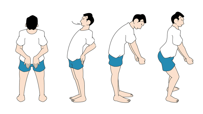 某保険組合の冊子内健康企画イラスト[画像1]
